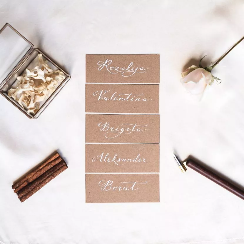 Elegant calligraphy