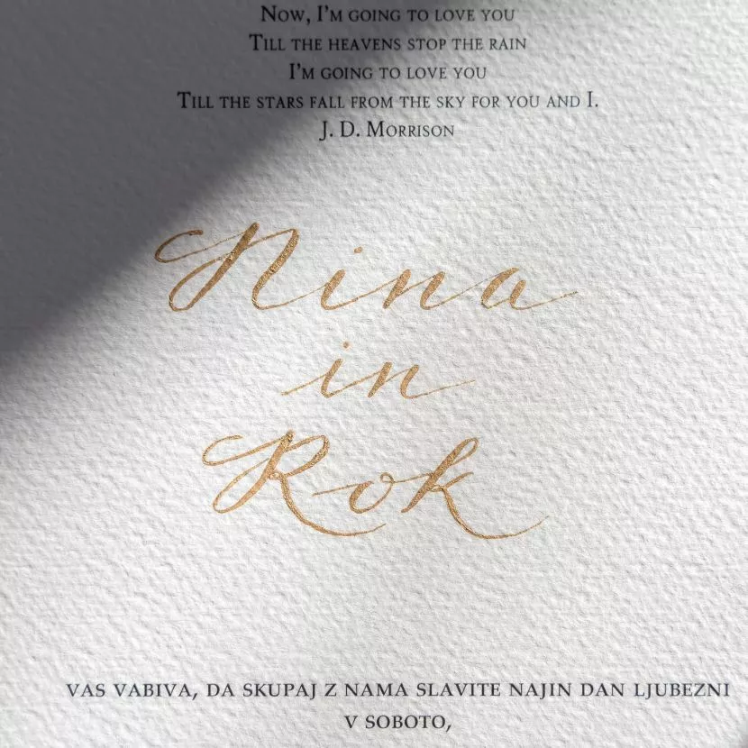 Elegant calligraphy