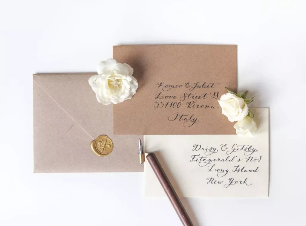 Elegant calligraphy