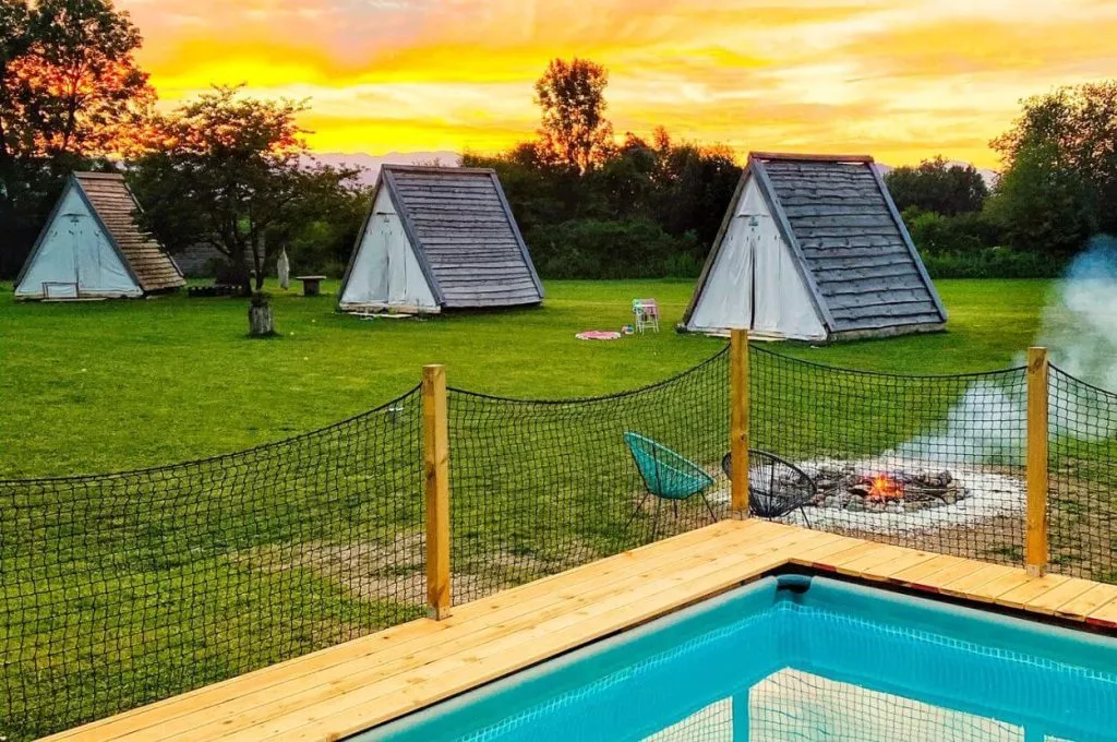 Green Valley Glamping sunset
