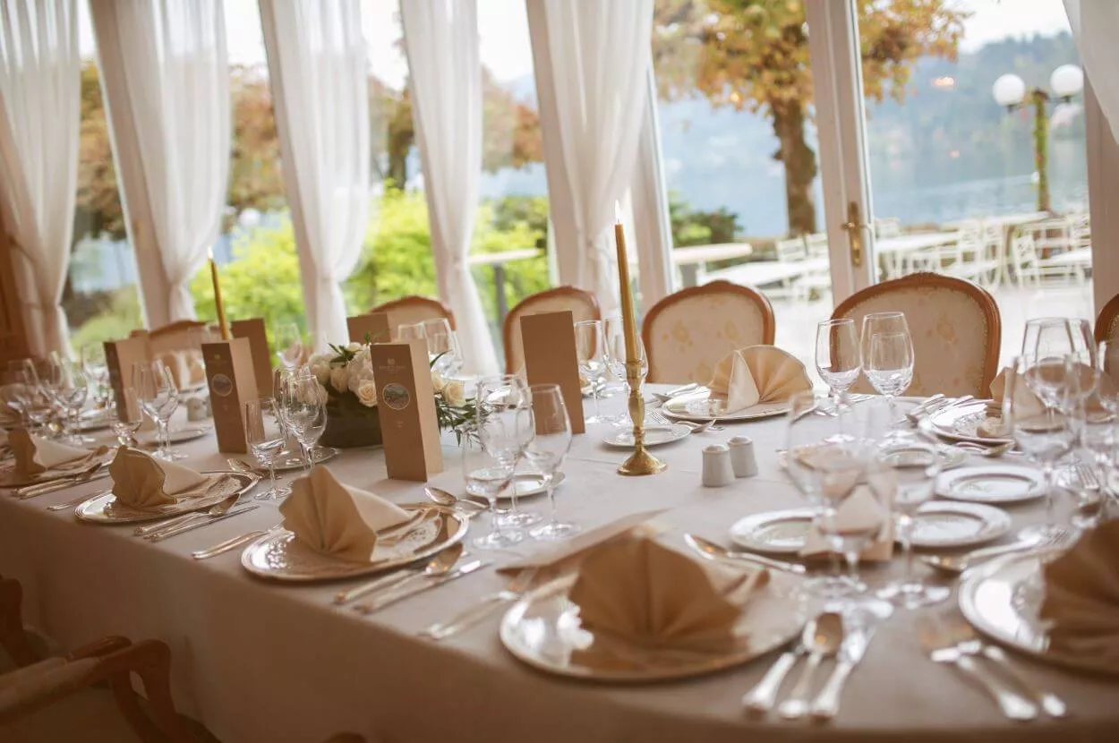Porocna dekoracija mize grand hotel toplice
